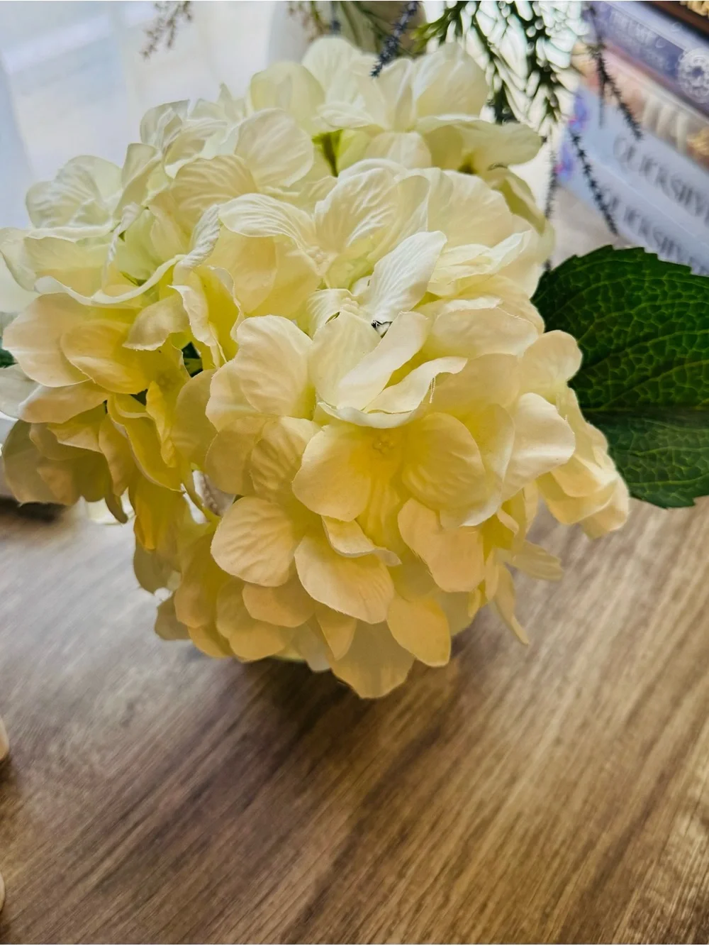 Thank You! Don’t Buy Please! White Artificial Hydrangea Bouquet - Home Accents